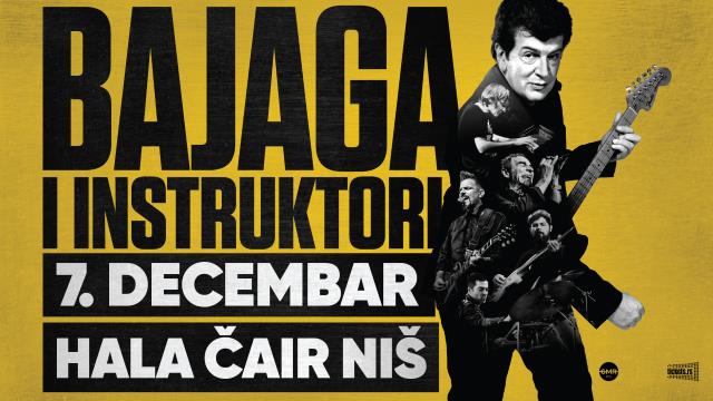 Bajaga i Instruktori nastupaju u Hali Čair 7. decembra