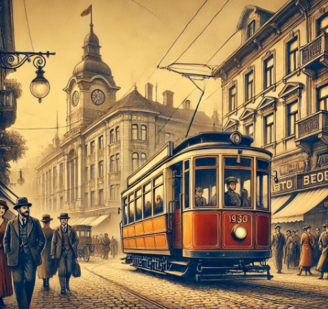 Tramvaj, ilustracija, foto: Niške novine